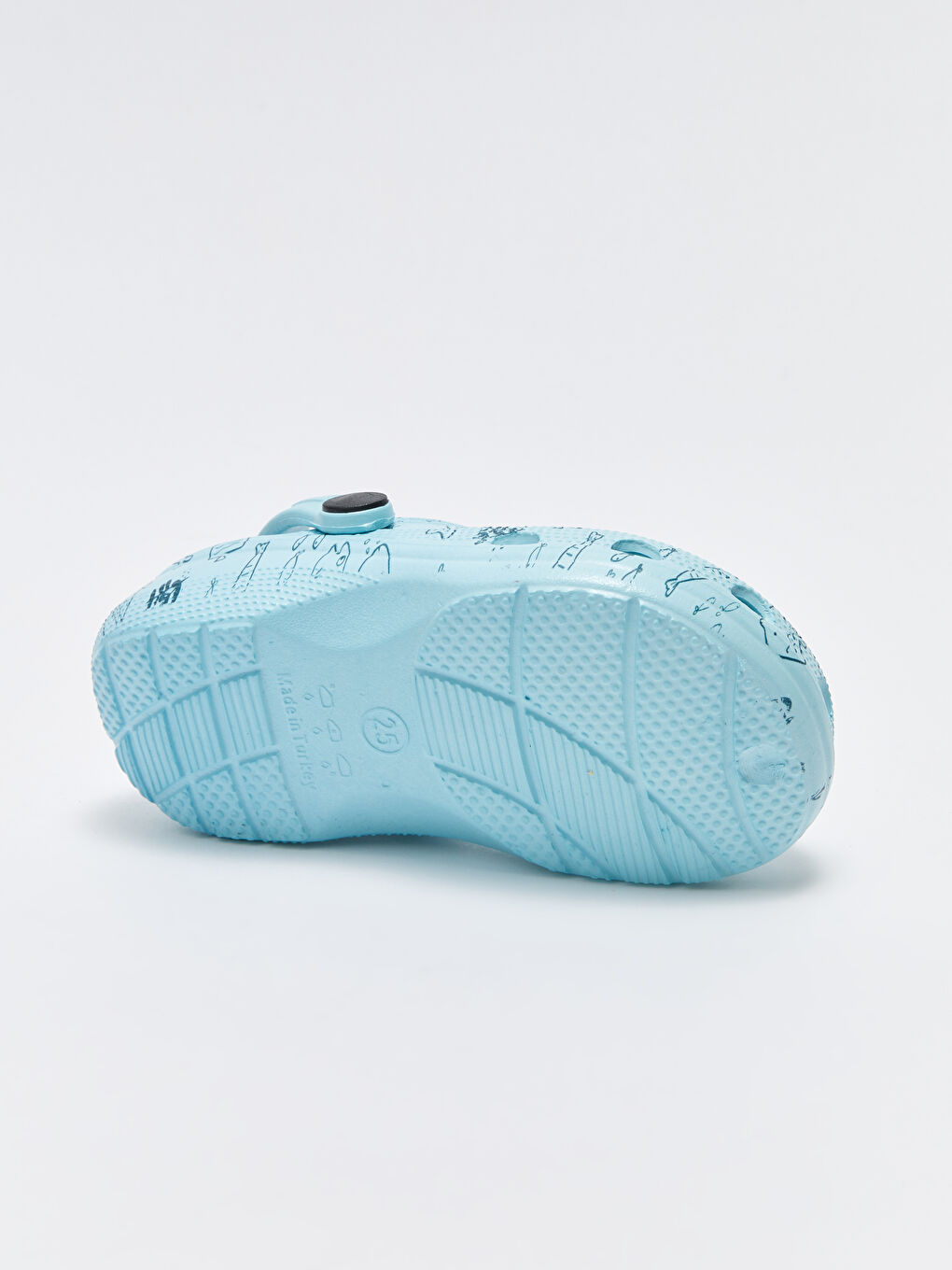 Turkuaz Baskılı Erkek Bebek Plaj Sandaleti-3