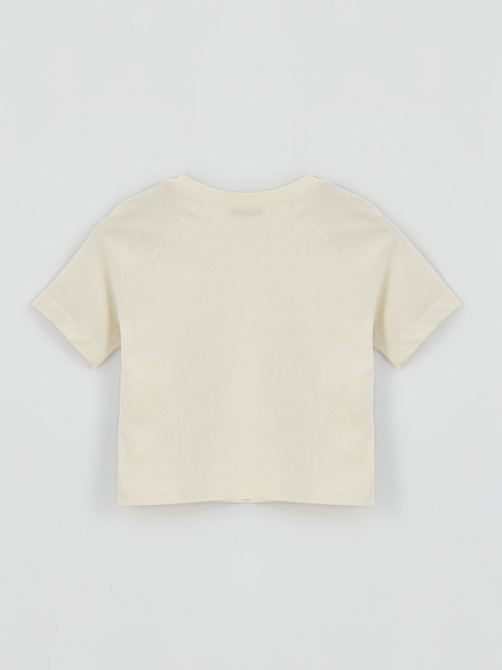 Crew Neck Plain Short Sleeve Women's T-Shirt-6