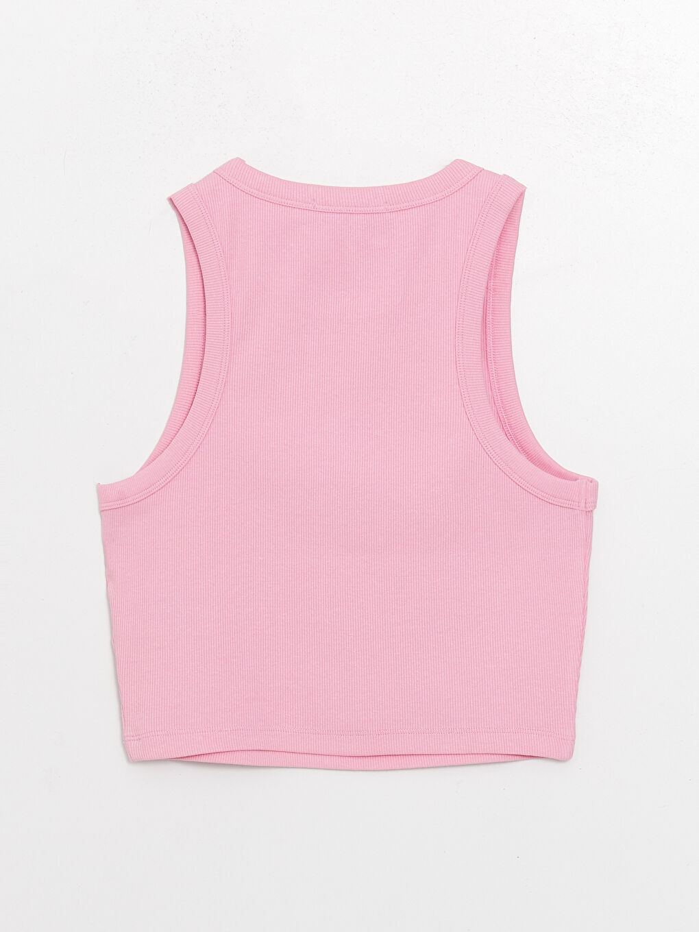 LCW Vision Rundhalsausschnitt Besticktes Bauchfreies Top für Damen -S3GO12Z8-GA5