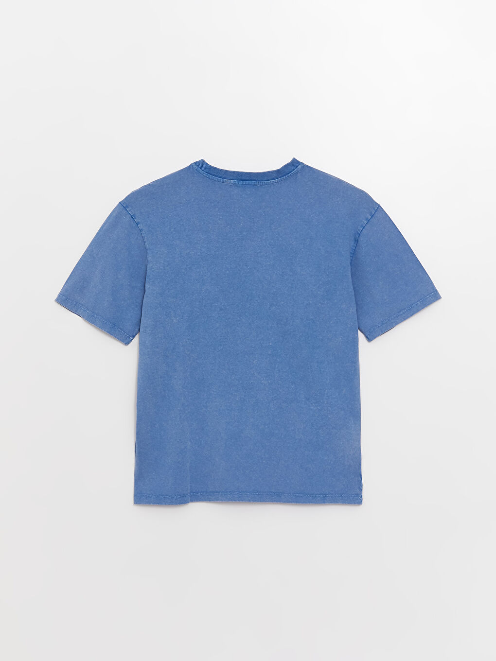 әйелдерге арналған принтті қысқа жең дөңгелек жағалы оверсайз футболка-6