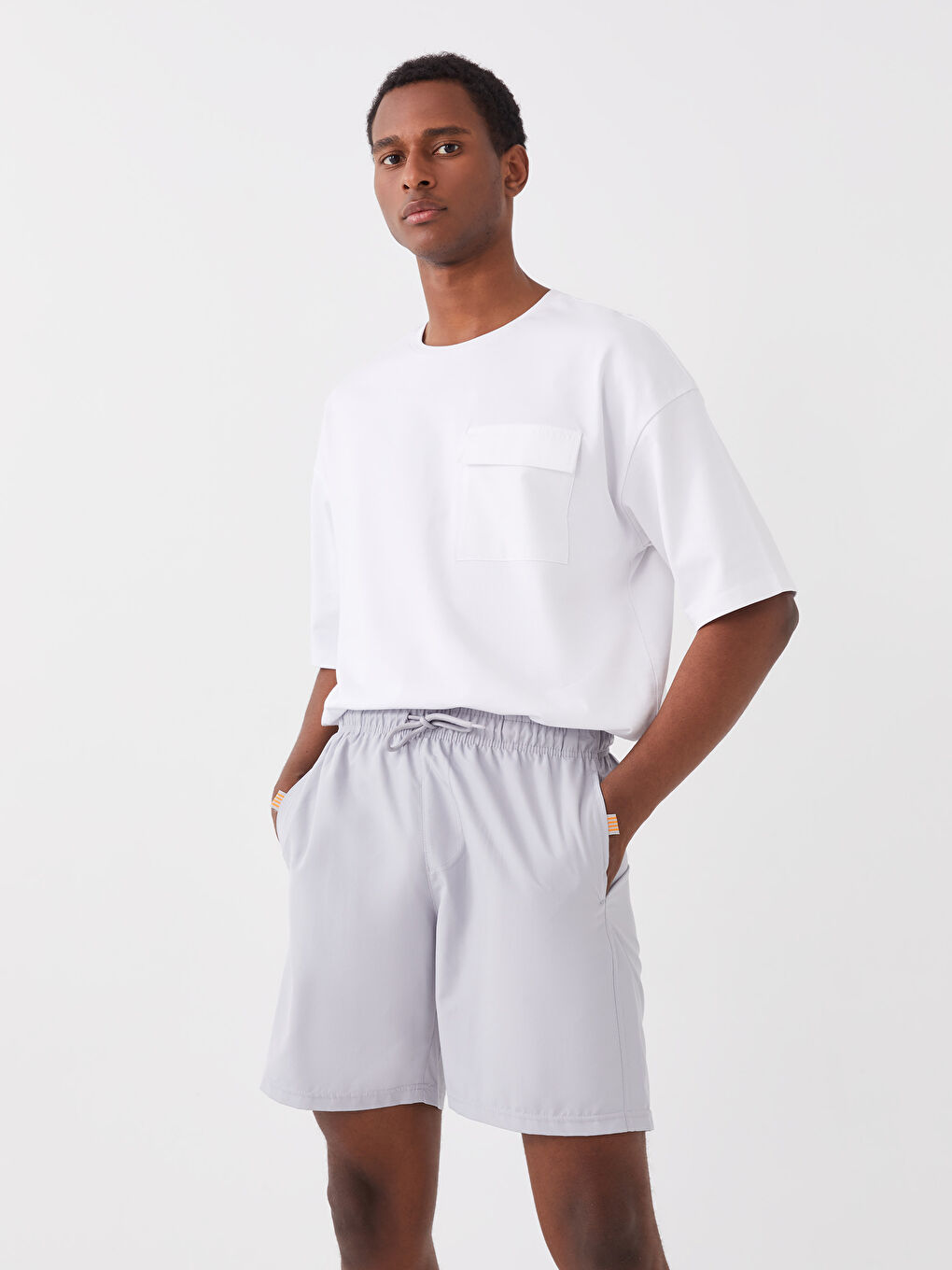 Knee-Length Basic Swim Trunk -S3GO53Z8-V8T