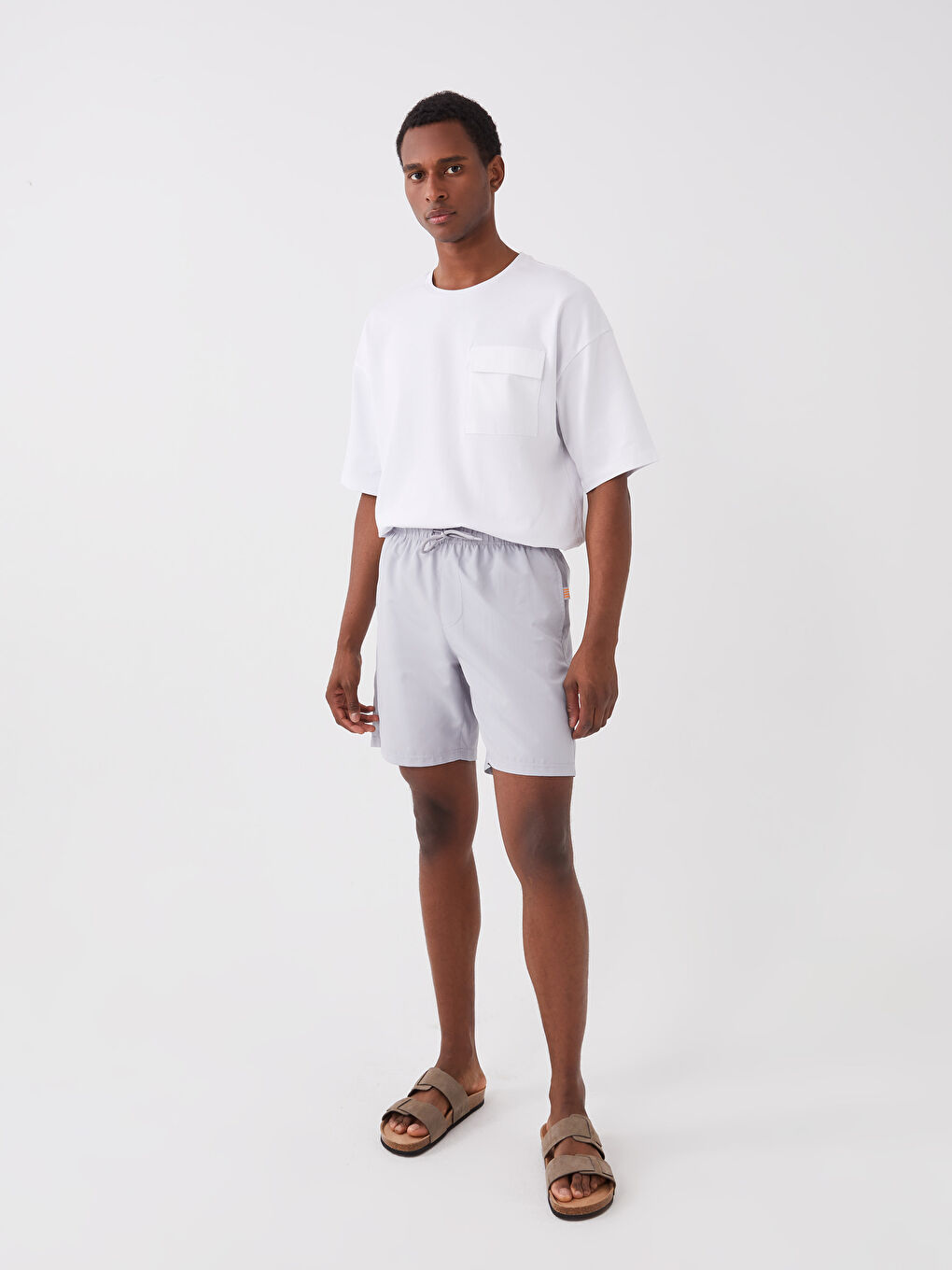 Knee-Length Basic Swim Trunk -S3GO53Z8-V8T