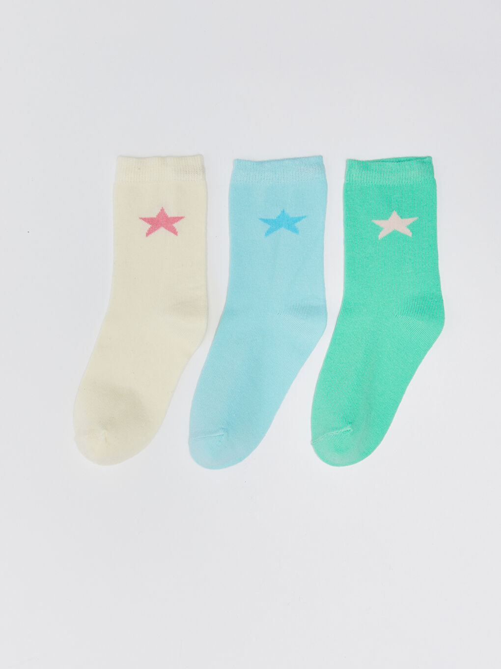 Patterned Girls' Ankle Socks 3-pack