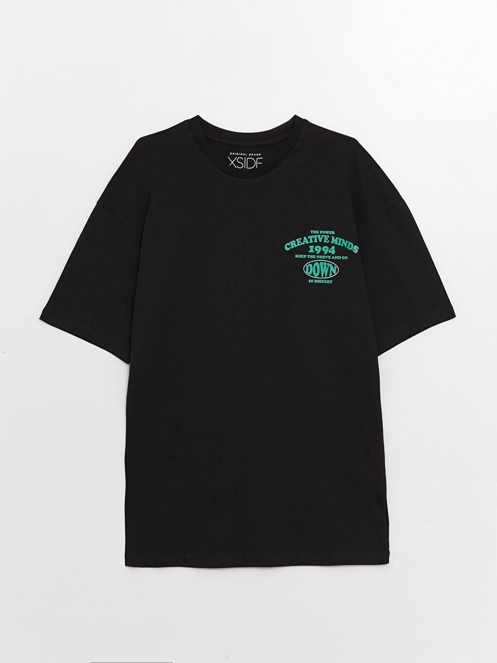 Crew Neck Short Sleeve Printed Combed Cotton Men's T-shirt-5