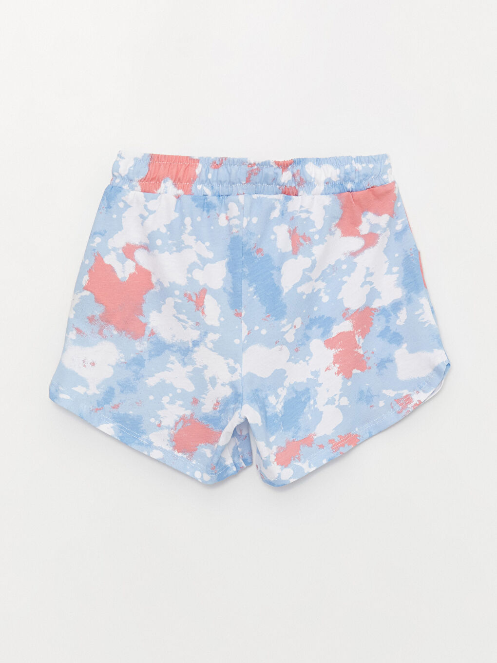 Elasticated Waist Tie-Dye Patterned Girls' Shorts-1