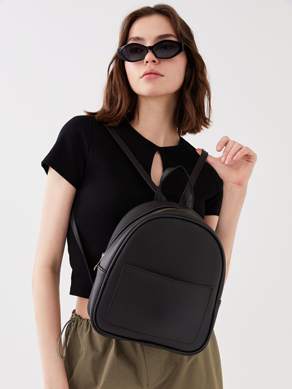 Sac à Dos Pour Femmes Aspect Cuir