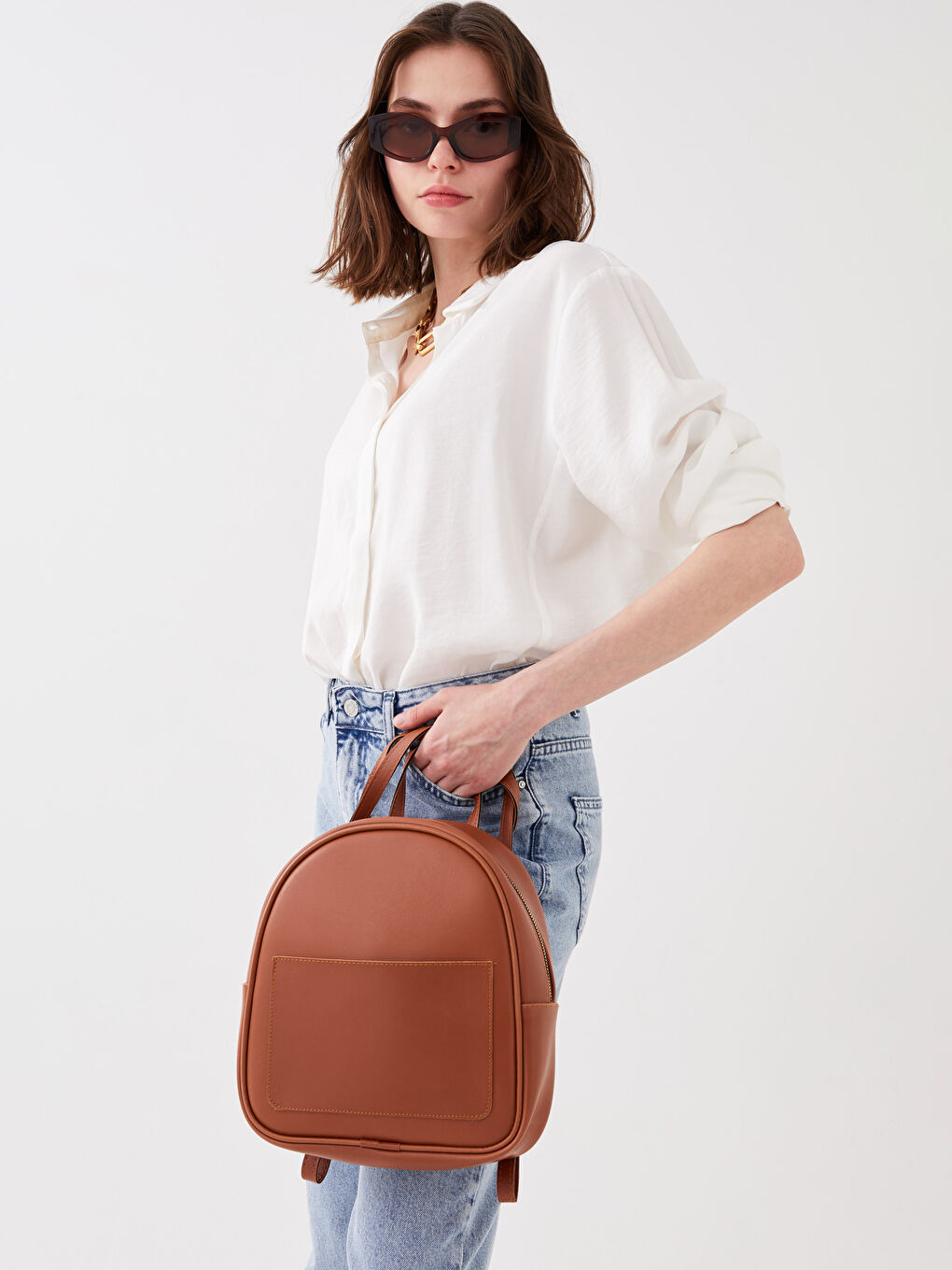 LCW ECO Leather Look Women's Backpack -S3GP07Z8-ESJ