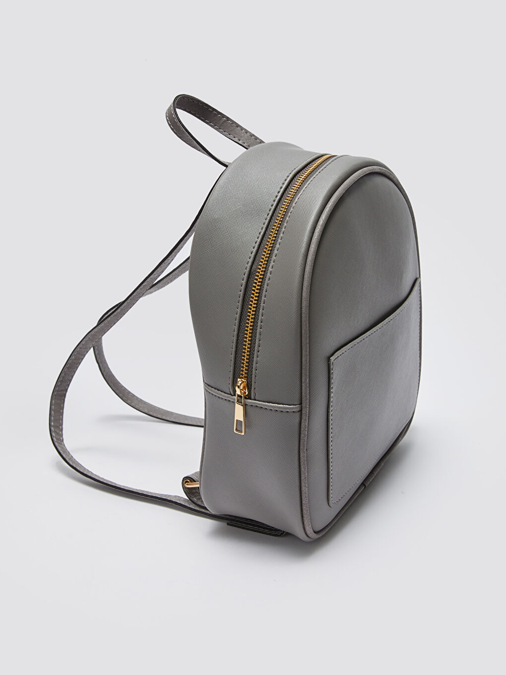 حقيبة ظهر للسيدات بمظهر الجلد-3