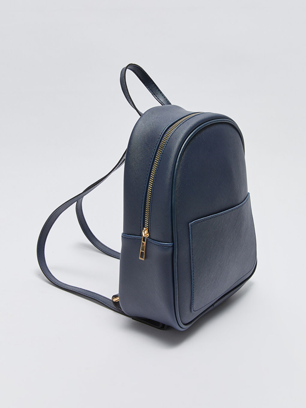 حقيبة ظهر للسيدات بمظهر الجلد-3