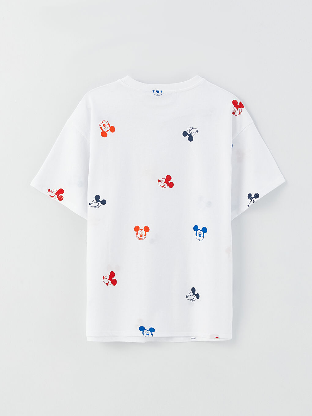 Crew Neck Mickey Mouse Patterned Short Sleeve Maternity T-Shirt -S3GP11Z8-E5X