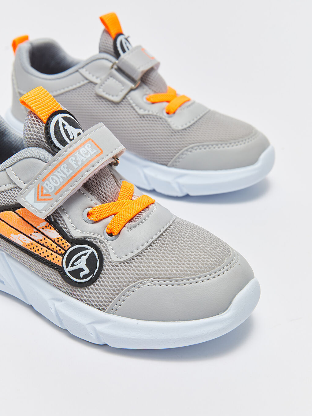Gri Cırt Cırtlı Kız Çocuk Spor Ayakkabı-2