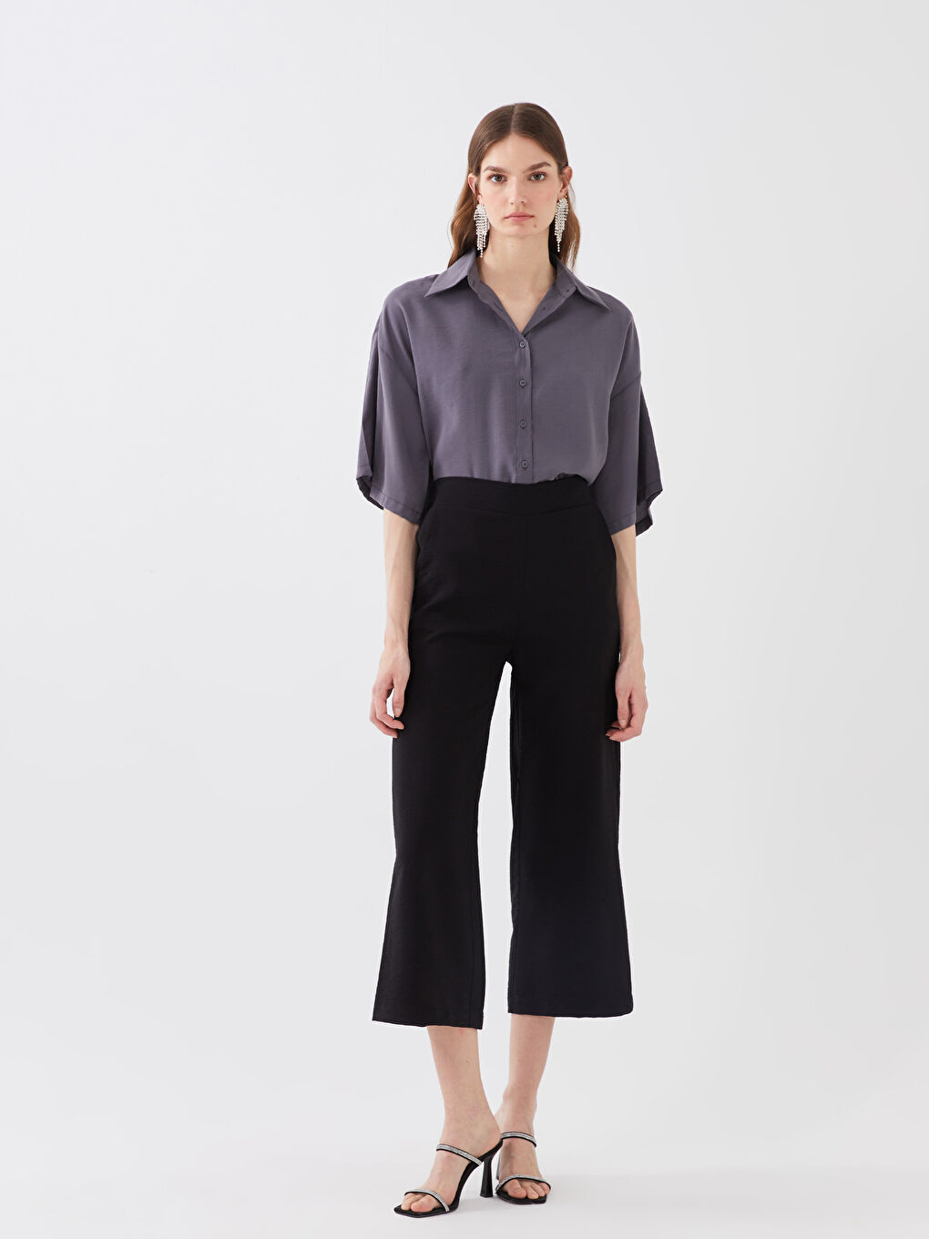 Chemise Oversize à Manches Courtes pour Femmes-2