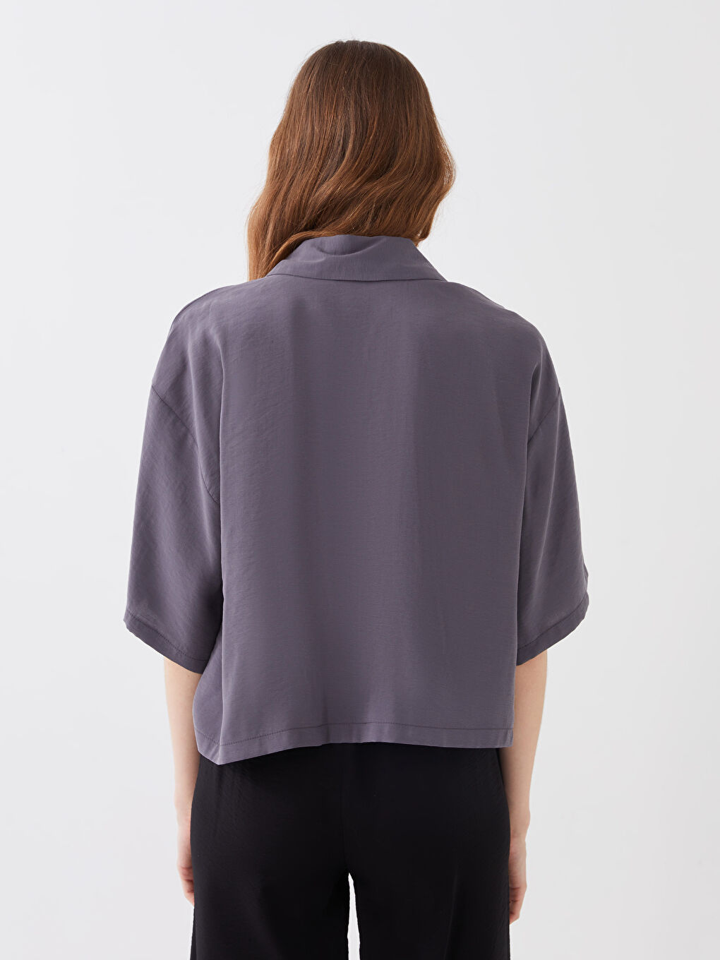 Chemise Oversize à Manches Courtes pour Femmes-4