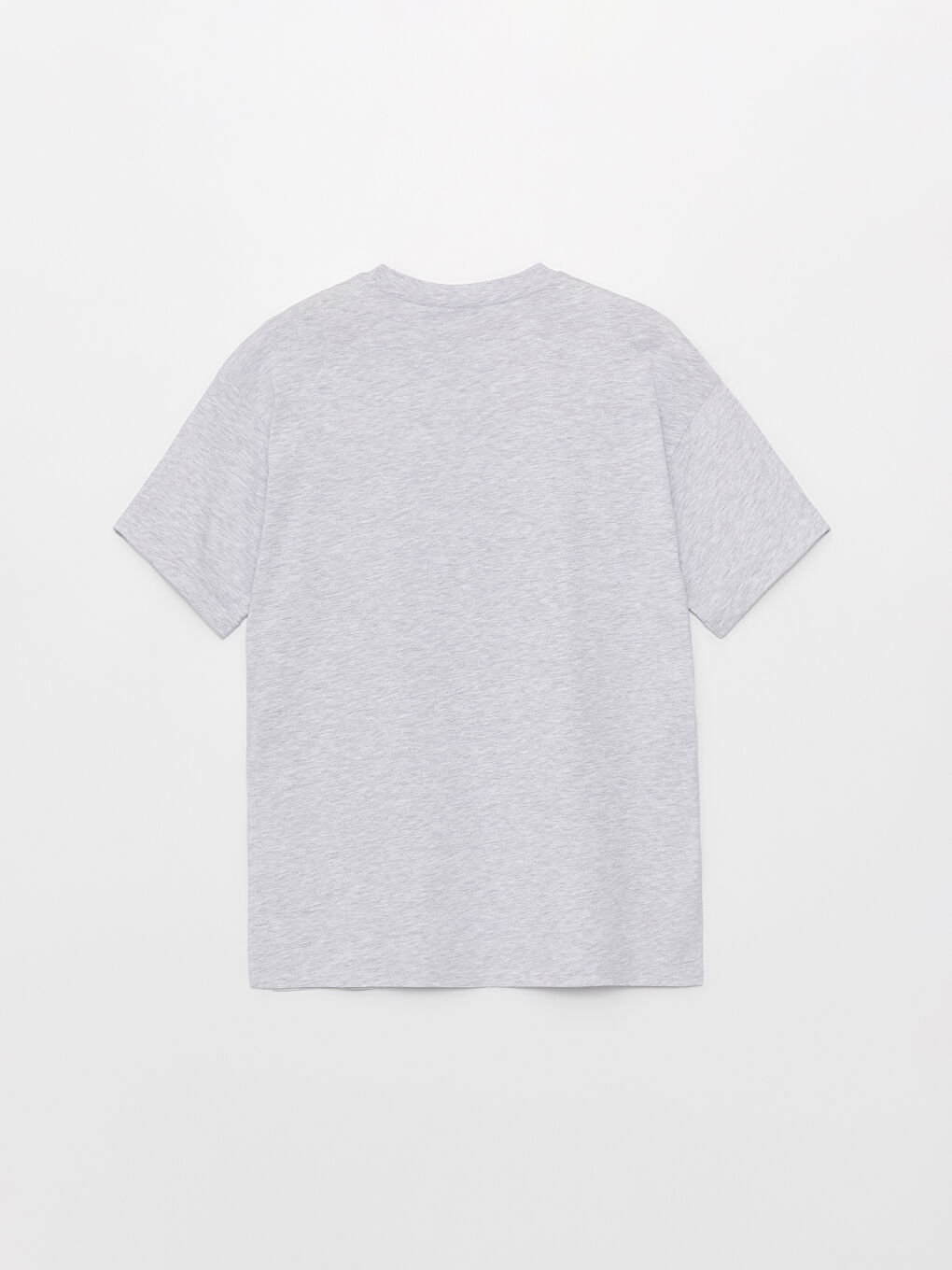 Crew Neck Plain Short Sleeve Oversize Women's T-Shirt-6