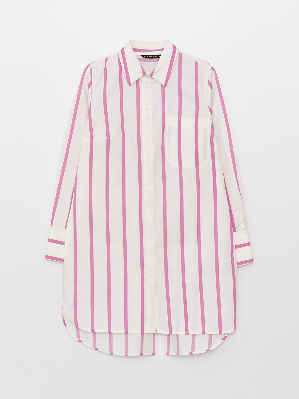 Striped Women's Shirt Tunic-5