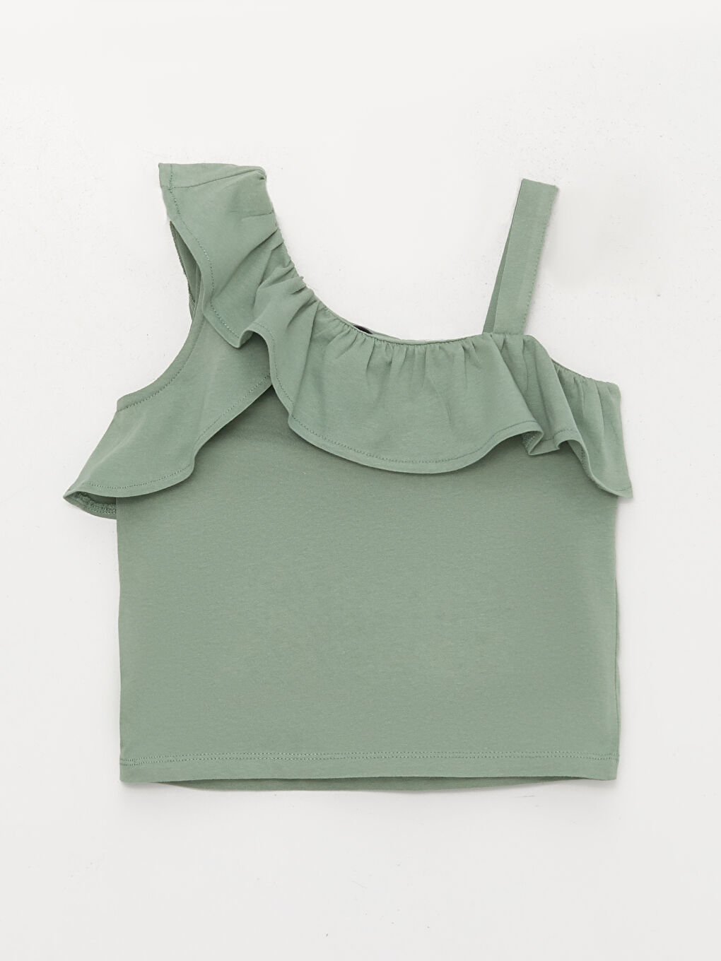 Printed Frill Detailed Girl Undershirt -S3GP55Z4-GC9