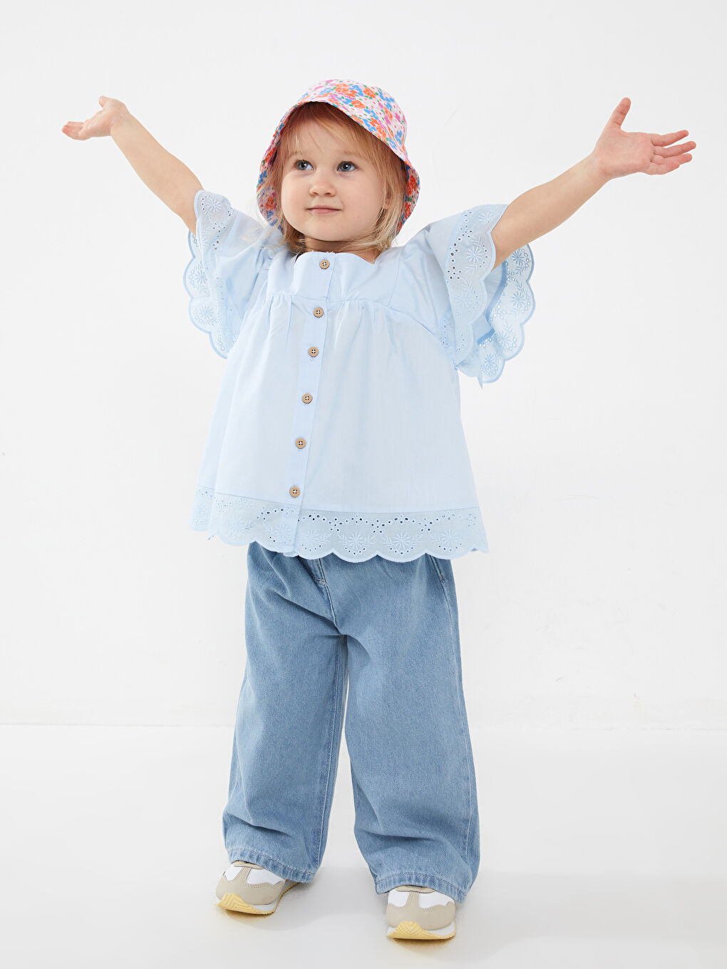 Basic Baby Girls' Jeans-1