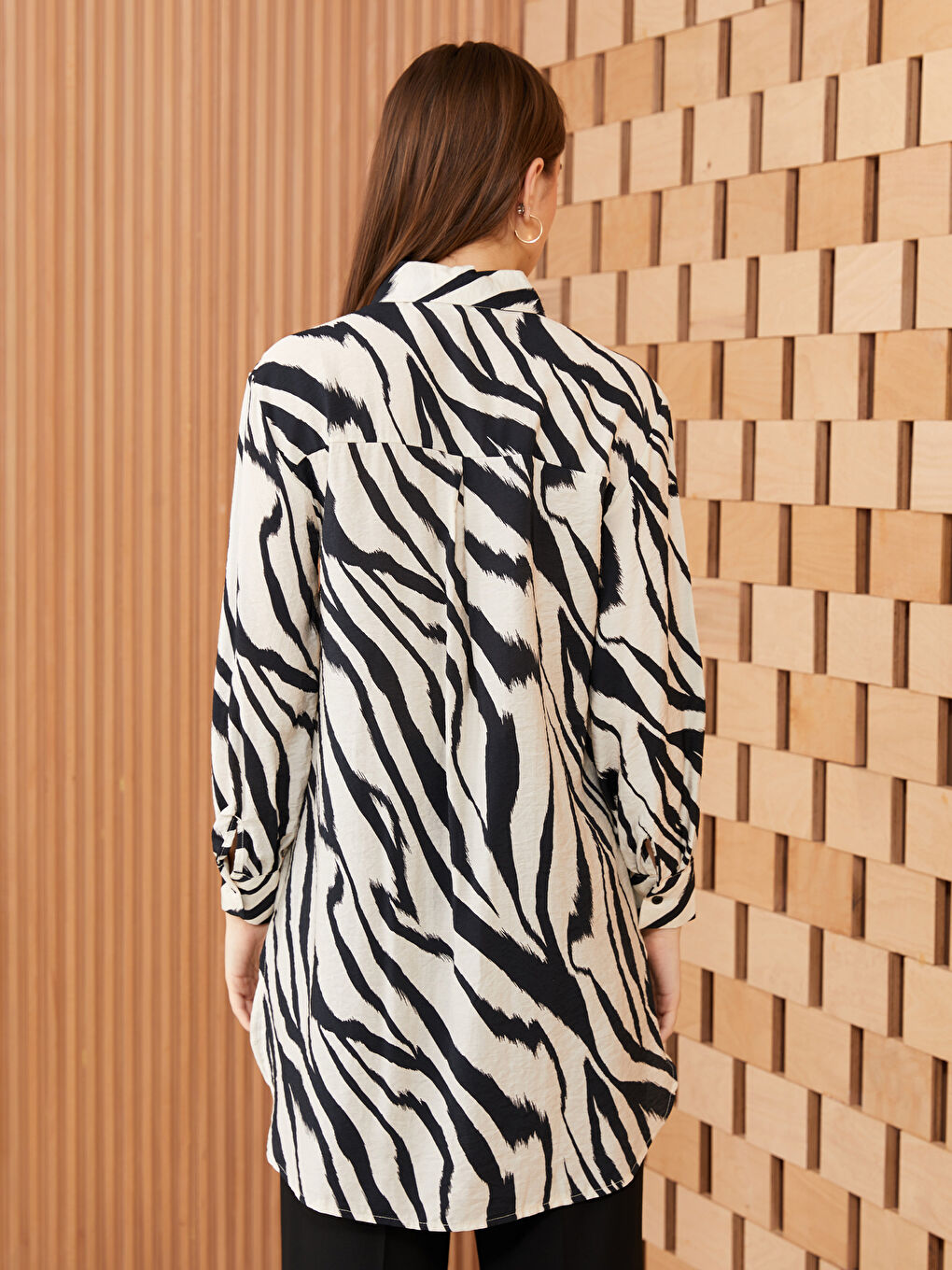 Tunique Chemise à Motifs pour Femmes-4