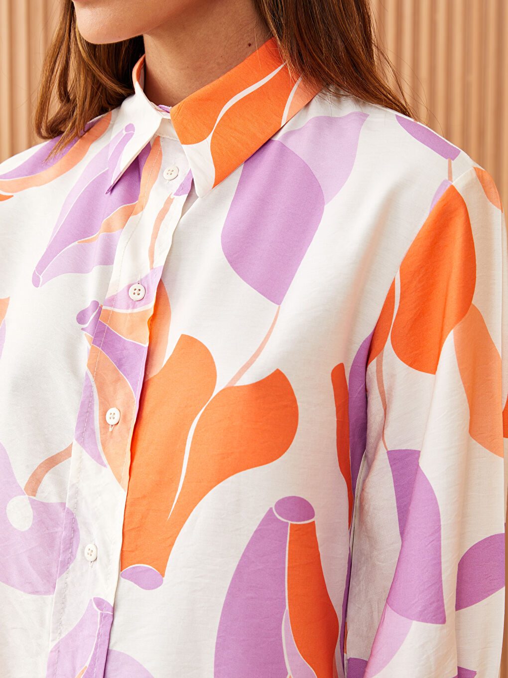 Принтті әйелдерге арналған жейде туника-3