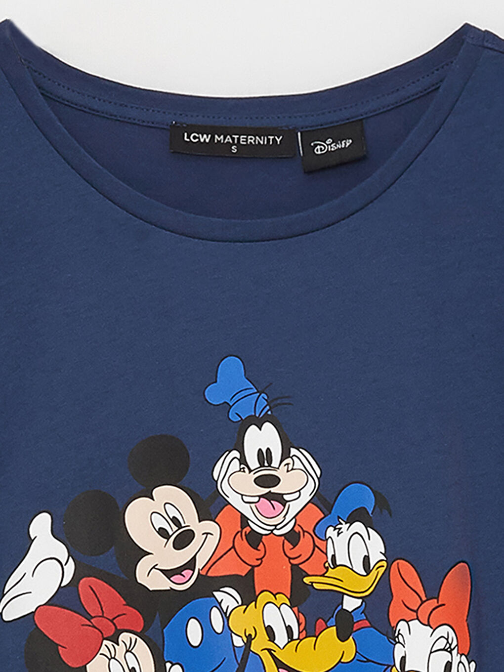 Crew Neck Mickey Mouse Printed Short Sleeve Maternity T-shirt -S3GP66Z8-HSD