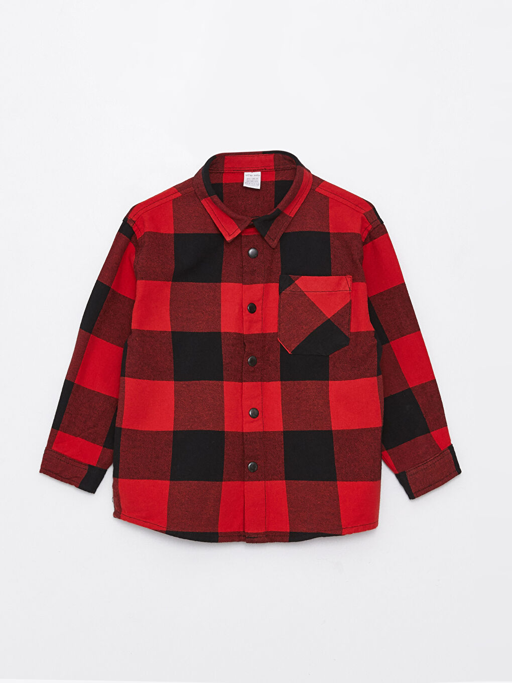 Long Sleeve Plaid Patterned Baby Boy Shirt