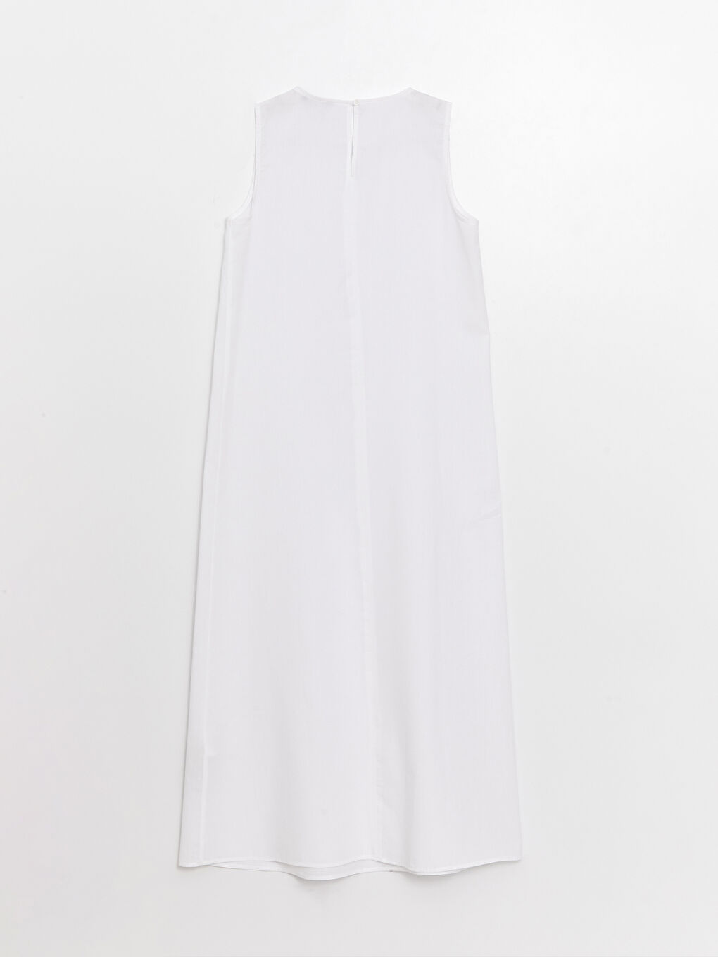 Beyaz Bisiklet Yaka Kadın Elbise Astarı-1