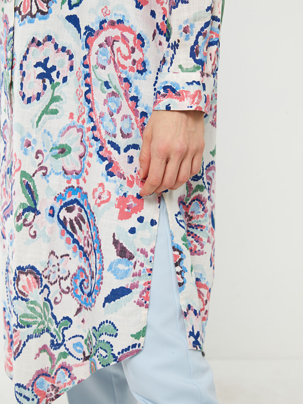 قميص تونيك منقوش للسيدات-2