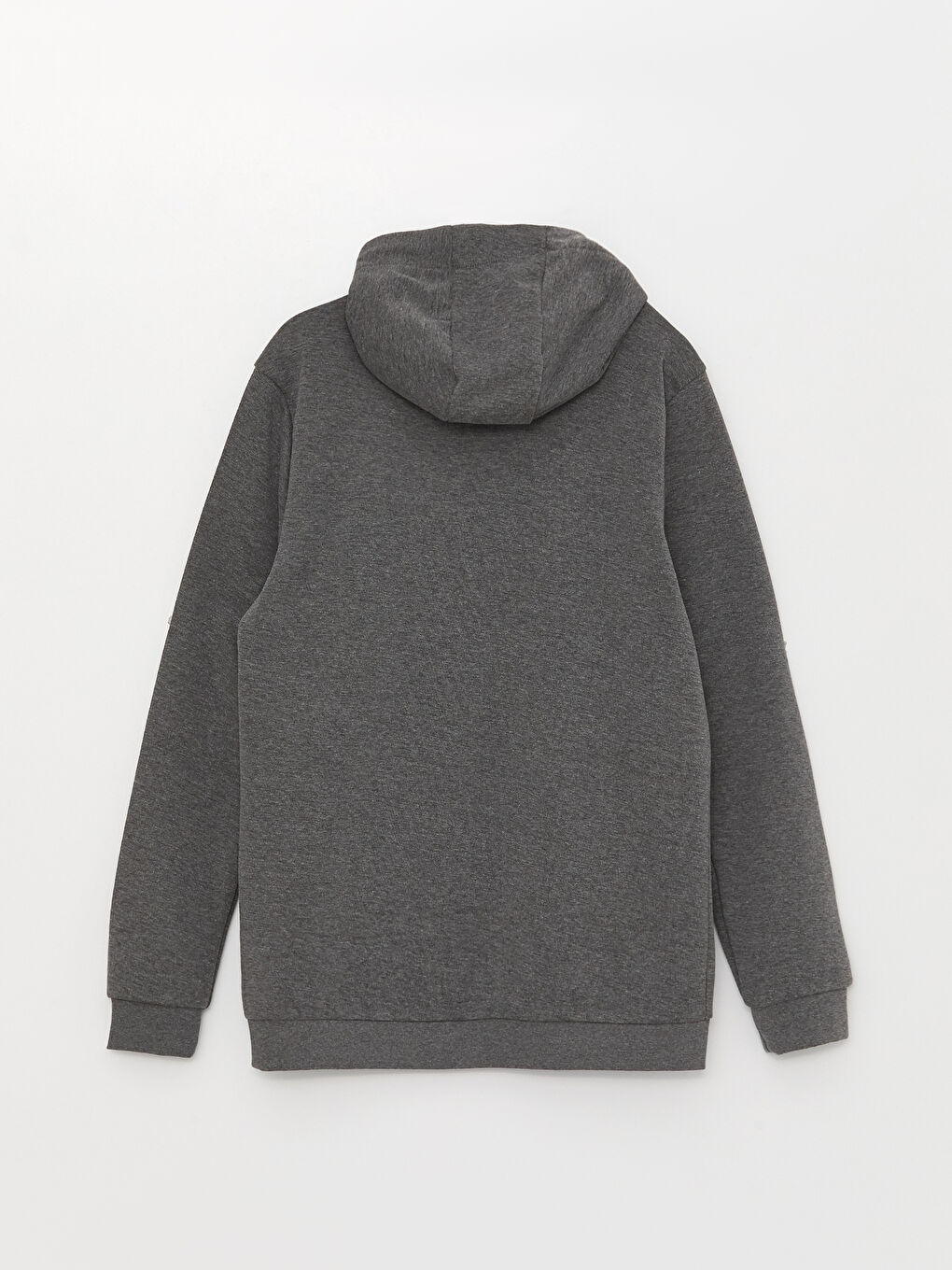 LCW ECO Gri Melanj Uzun Kollu Erkek Hoodie - 6