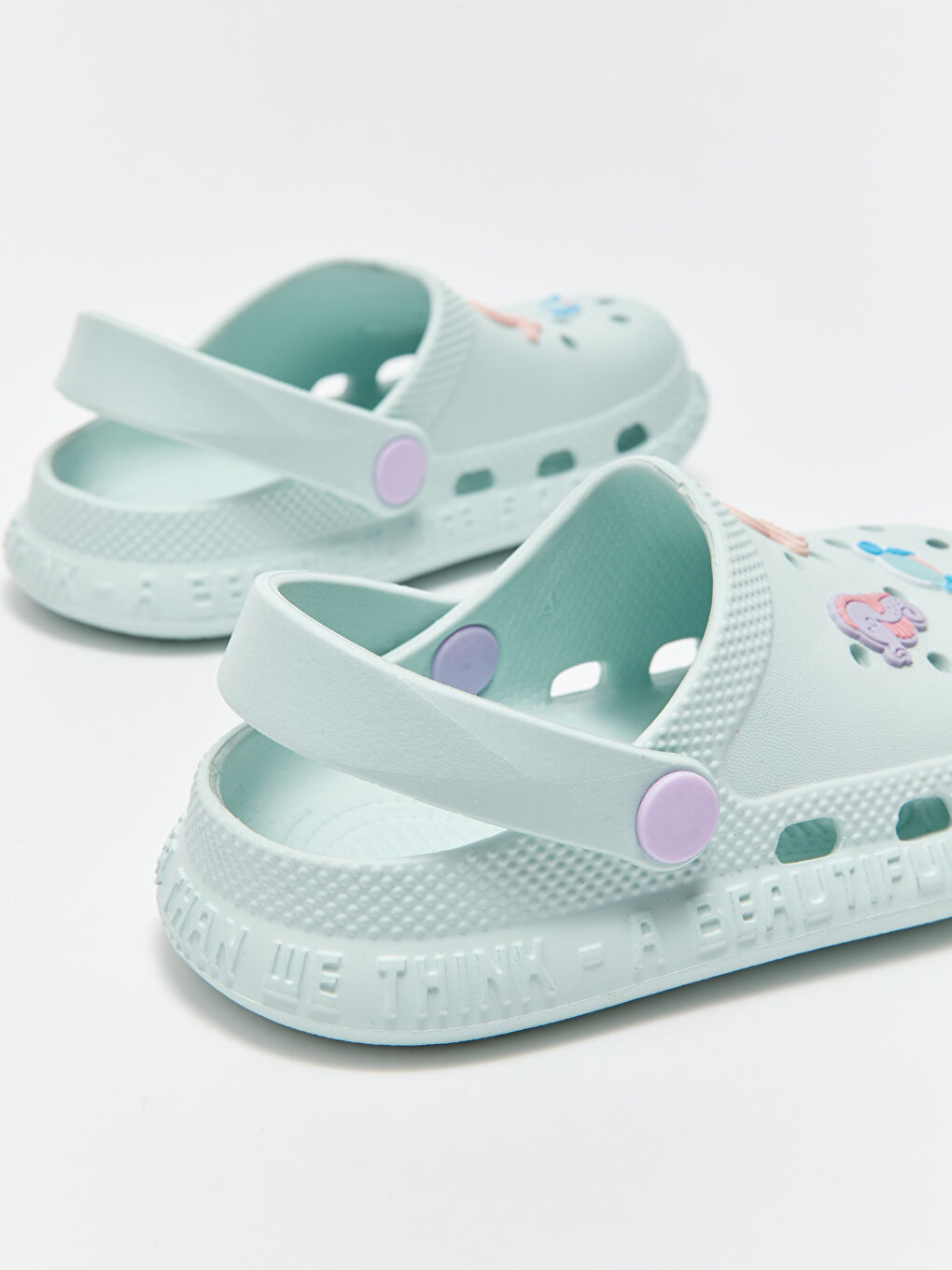 Patch Detailed Baby Girl Beach Sandals-4