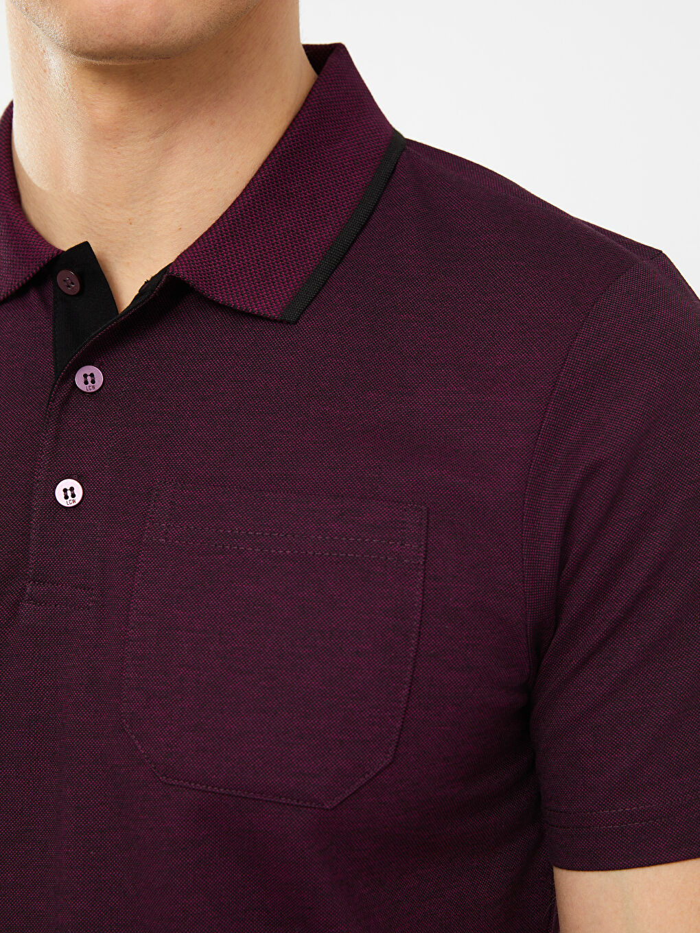 تيشيرت ياقة بولو كم قصير مُعالج بالميرسرايز للرجال-3