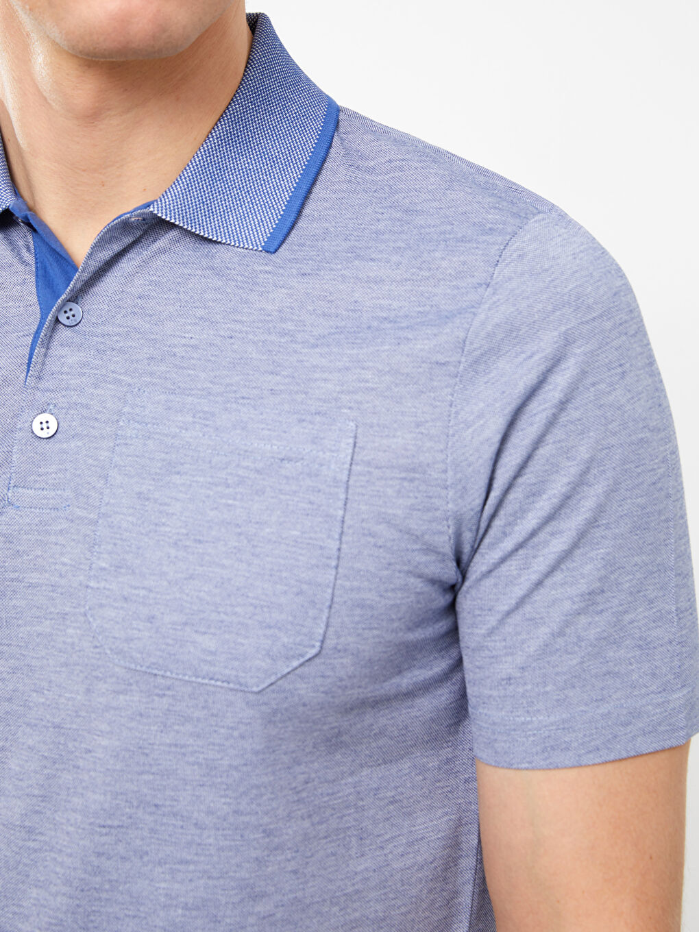 LCWAIKIKI Classic Merserize Polo Yaka Kısa Kollu Erkek Tişört -S3GQ11Z8-MLC