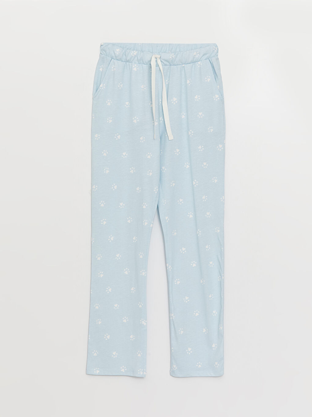 طقم بيجامة ياقة القميص منقوش كم قصير للسيدات-7