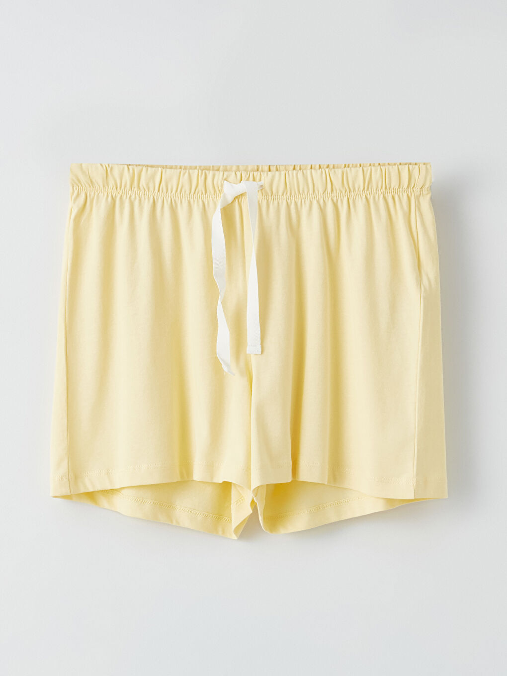 طقم بيجامة قصيرة كم قصير مطبوع بياقة دائرية للسيدات-8