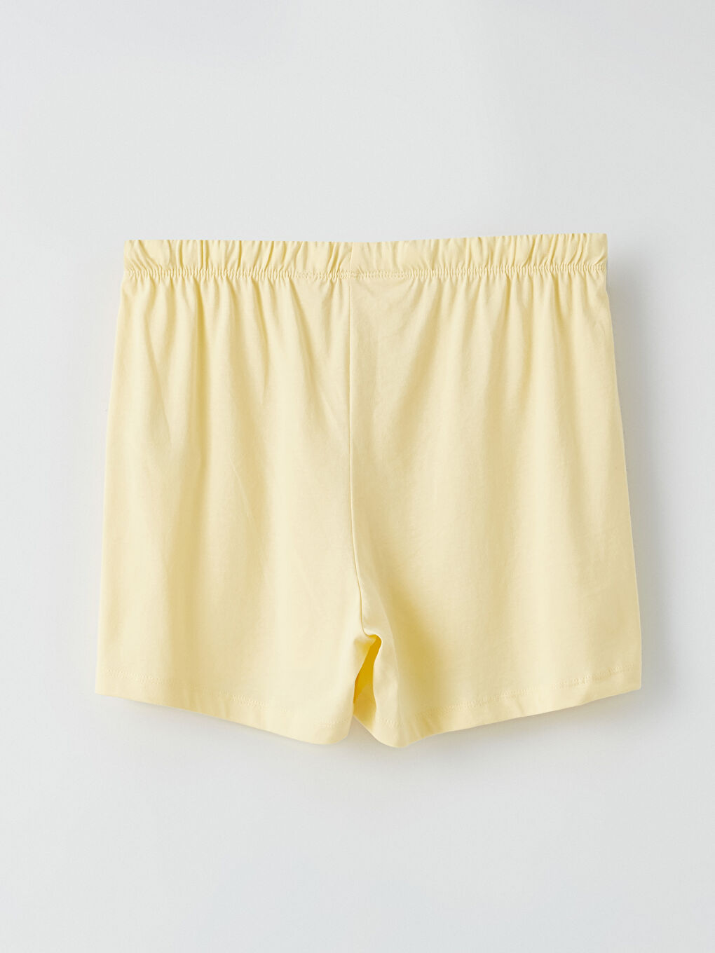 طقم بيجامة قصيرة كم قصير مطبوع بياقة دائرية للسيدات-9