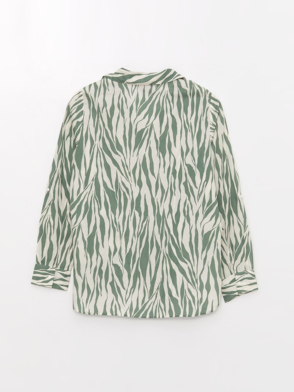 Patterned Long Sleeve Val Woman Shirt-6