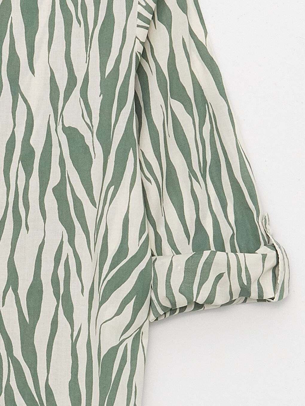 Patterned Long Sleeve Val Woman Shirt-7