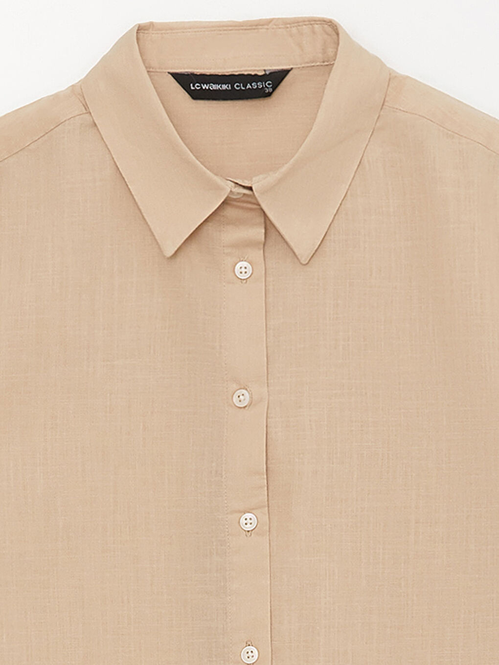 قميص تونيك للسيدات كم طويل سادة-7