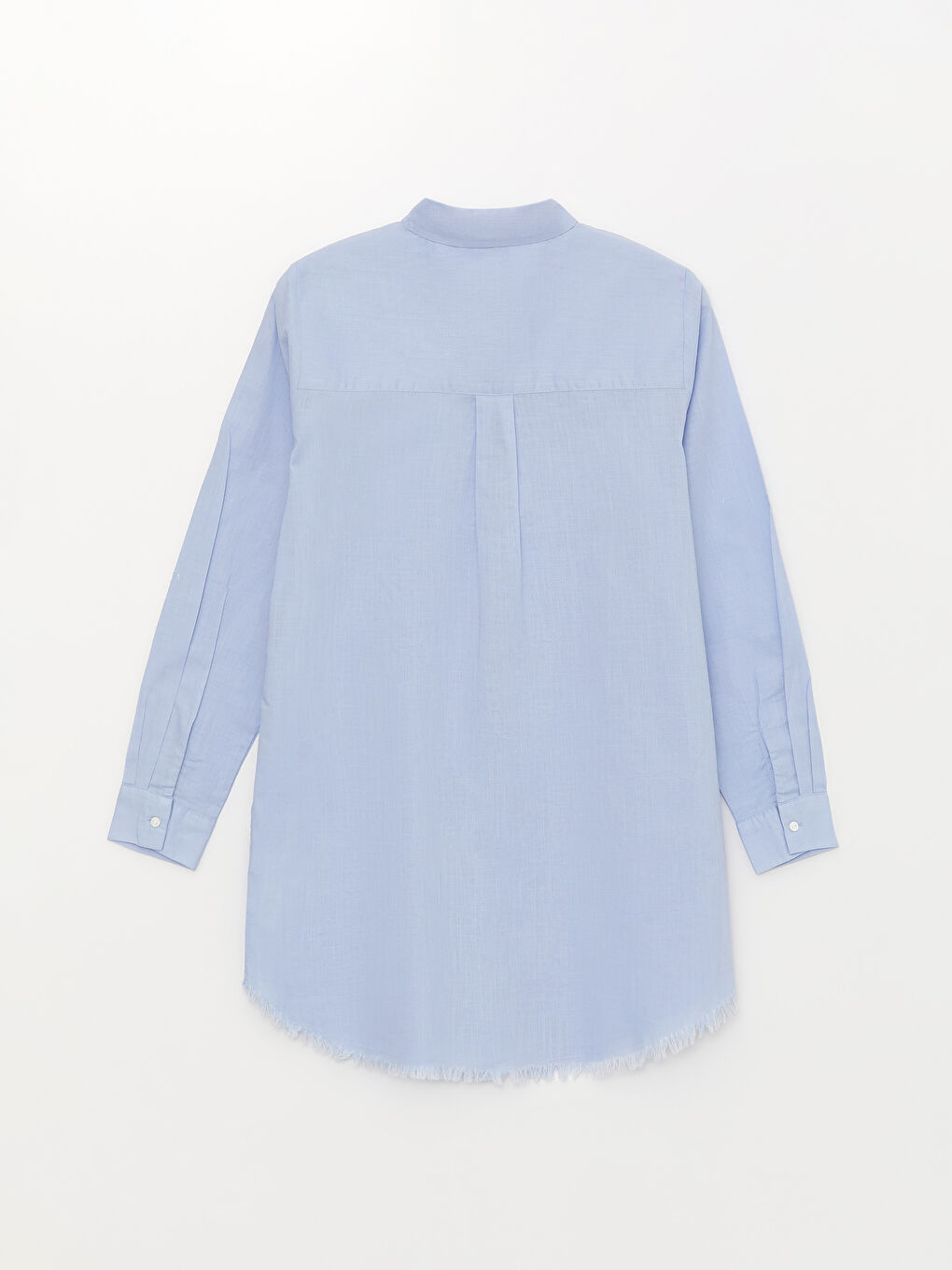 Tunique Chemise Unie à Manches Longues pour Femmes-6