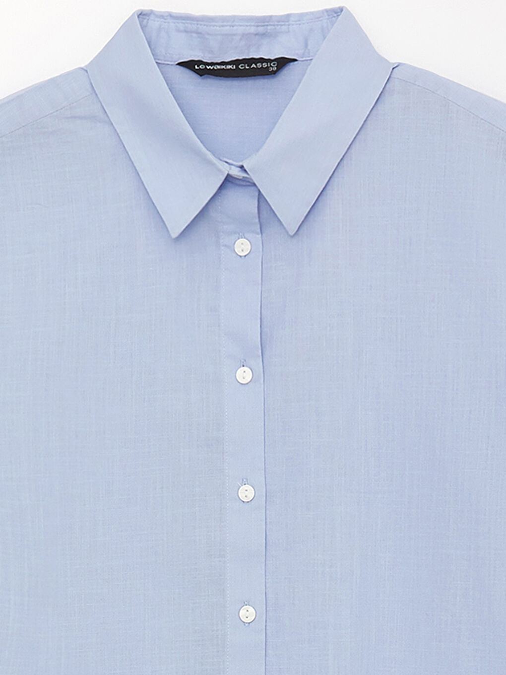 Tunique Chemise Unie à Manches Longues pour Femmes-7