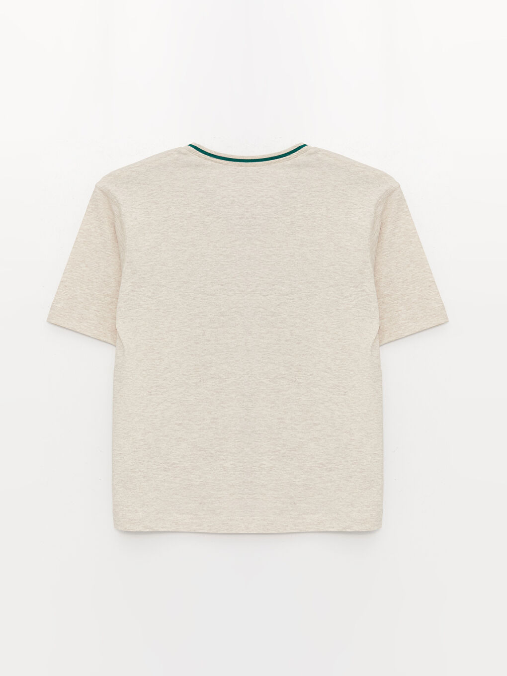 Tricou Supradimensionat pentru Femei cu Decolteu în V, Imprimat și Mânecă Scurtă-6