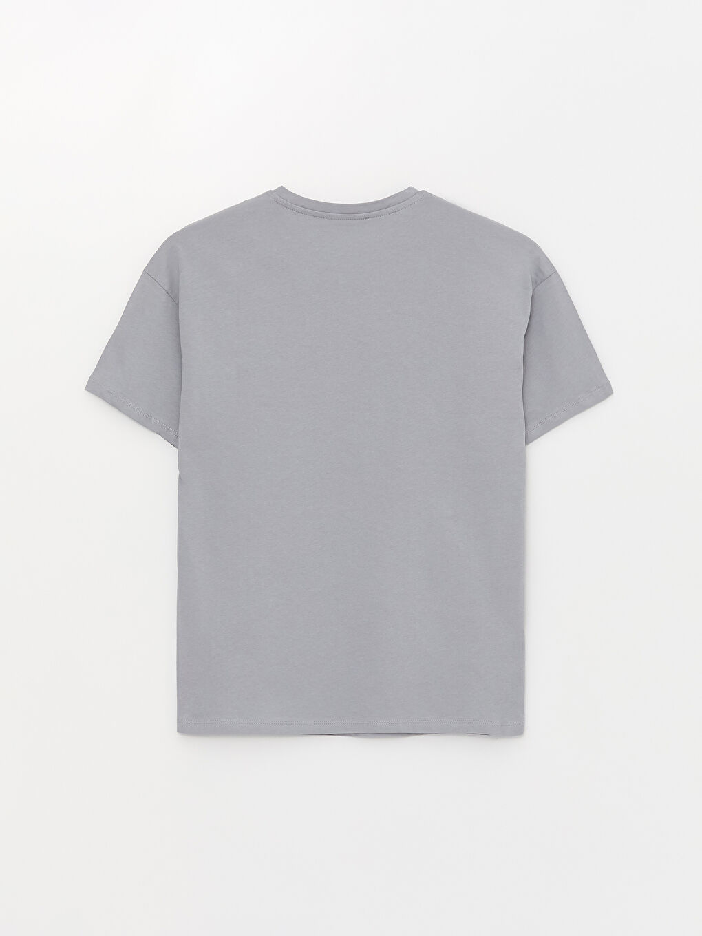 تيشيرت نسائي بأكمام قصيرة وياقة دائرية مطبوع-6