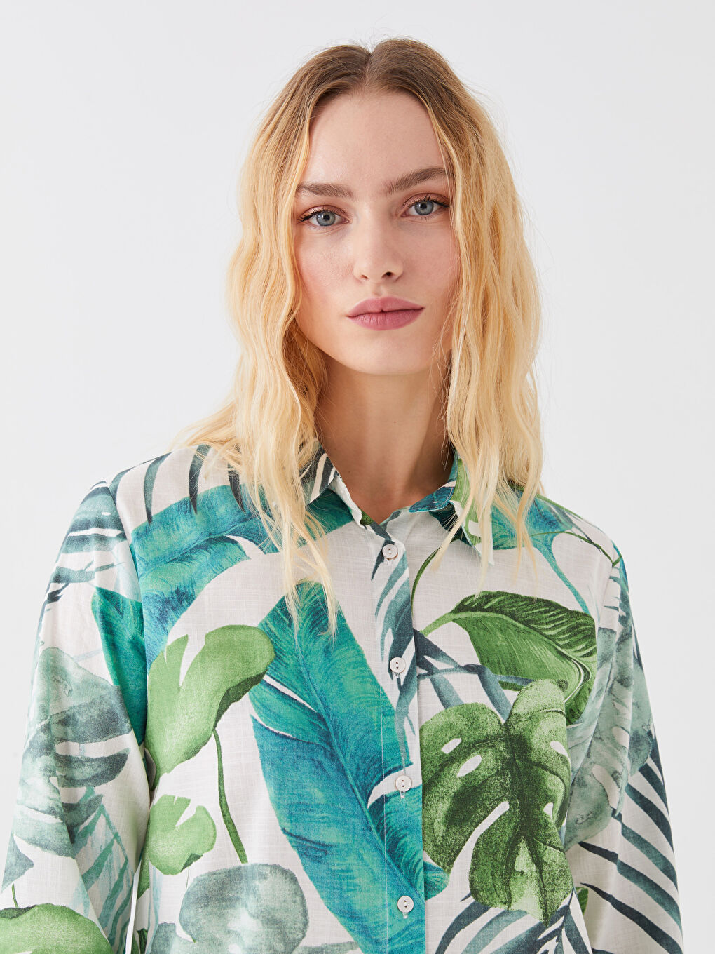 Patterned Women's Shirt Tunic-2