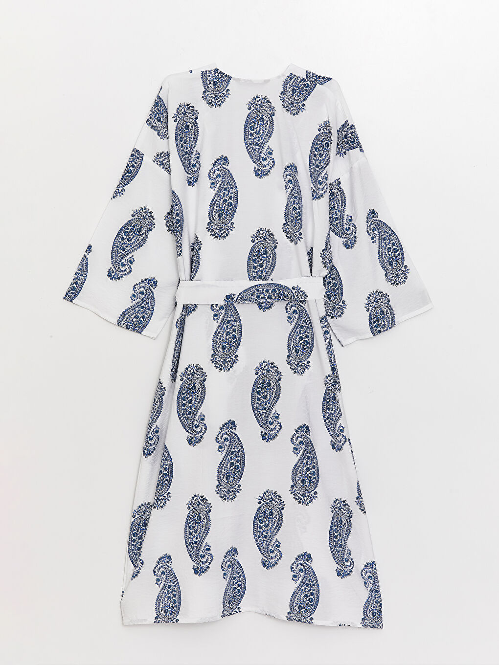 Shawl Collar Patterned Oversize Women's Kimono-6