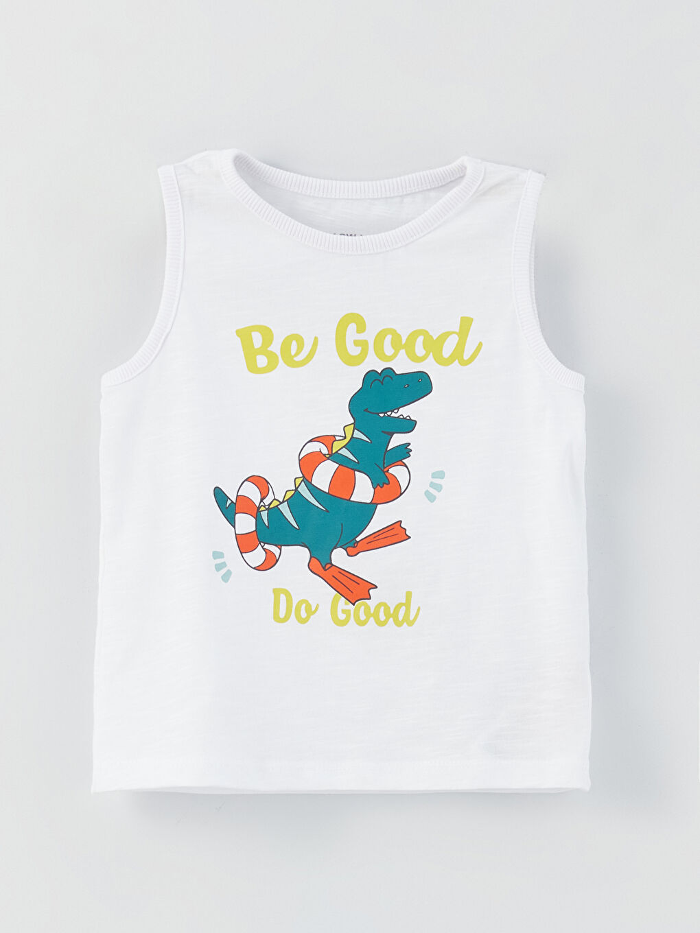 Crew Neck Printed Baby Boy Undershirt and Shorts 2-Piece Set-1