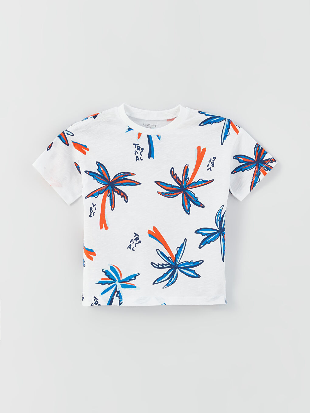 تيشيرت بياقة دائرية وسالوبيت للأولاد الرضع - عبوة من قطعتين-1