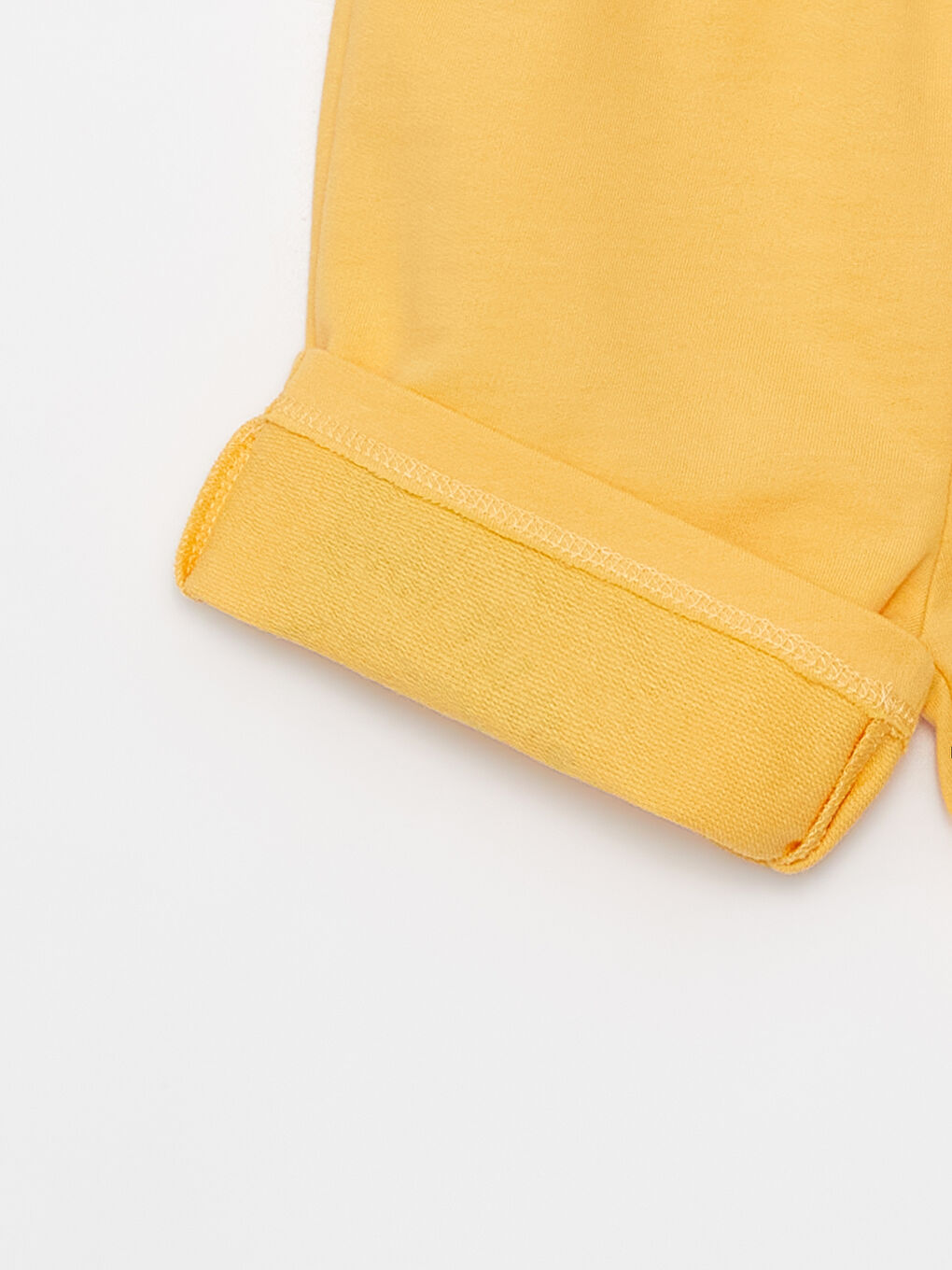 Ekru Bisiklet Yaka Baskılı Erkek Bebek Tişört ve Şort 2'li Takım-3