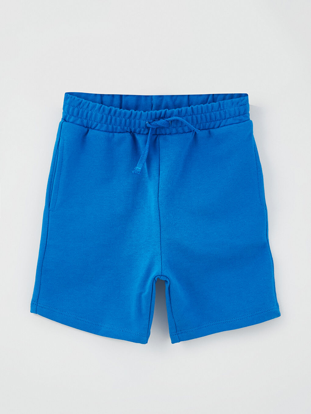 Beyaz Bisiklet Yaka Erkek Bebek Tişört ve Şort 2'li-2