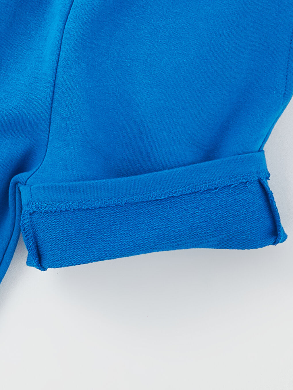 Beyaz Bisiklet Yaka Erkek Bebek Tişört ve Şort 2'li-3