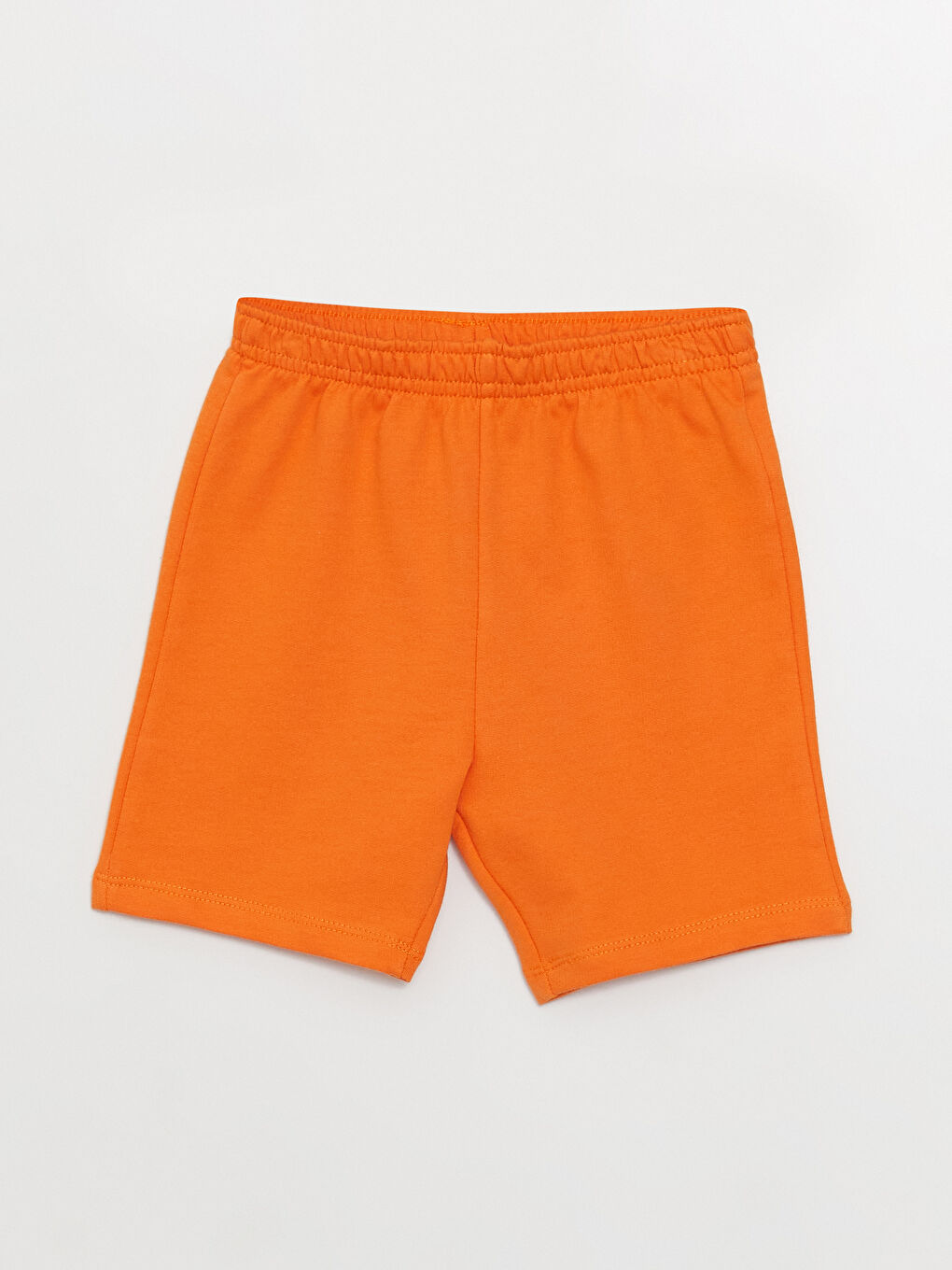 Beyaz Bisiklet Yaka Baskılı Erkek Bebek Tişört ve Şort 2'li Takım-2