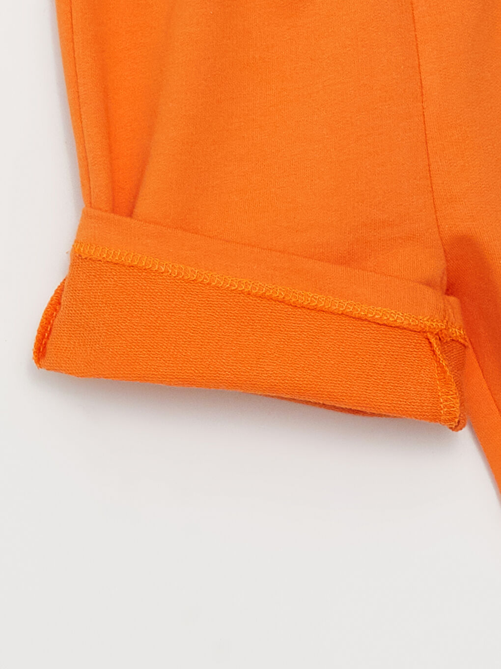 Beyaz Bisiklet Yaka Baskılı Erkek Bebek Tişört ve Şort 2'li Takım-3